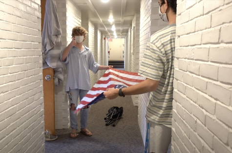 Blaise Fleury ’21 & Peter Kallos ’22 filmed a video outlining rules for student visitation.