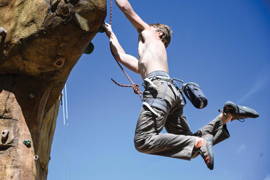 David Lloyd George ’20 got his start in the sport of climbing here at Hotchkiss.