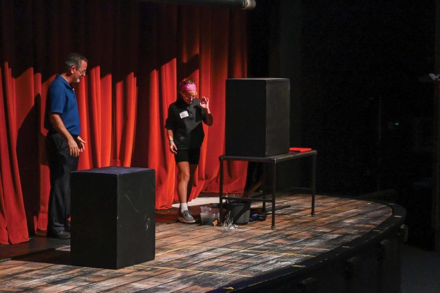 SM&SH day began with an interactive activity led by Mr. Michael Boone in Walker Auditorium.