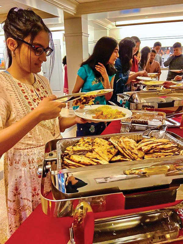 Community members celebrated Diwali with traditional Indian cuisine.