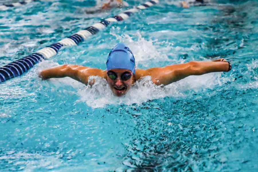 Throughout her four years on the team, Jillian Cudney ’20 has consistently been a top swimmer.