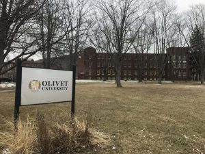 The deserted Olivet University campus in Dover, NY.