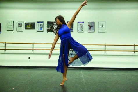 Azzu rehearses for the winter dance performance tomorrow.