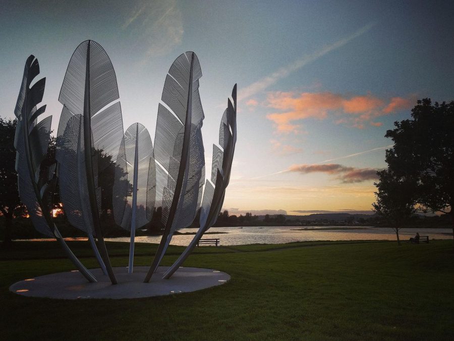 Kindred Spirits, a sculpture in Midleton, Ireland, commemorates the Choctaw Nations 1847 relief donation to Ireland.