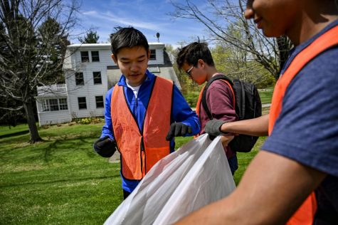 Community members picked up trash as part of the 2019 Eco Day.