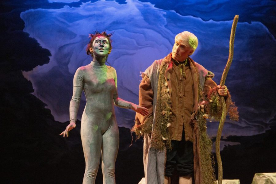 Heimer performs in the HDA production of The Tempest.