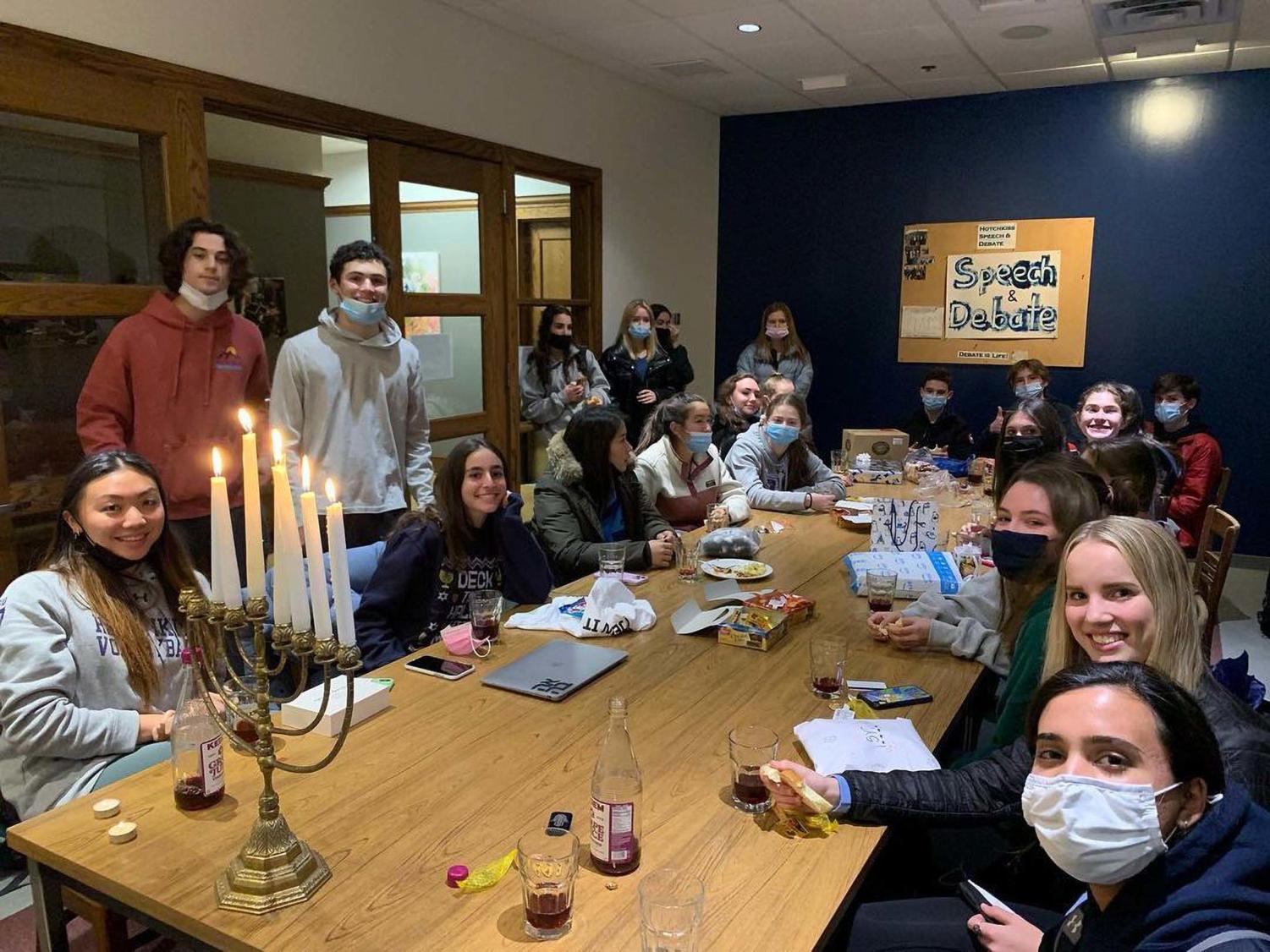 Students exchanged Mysterious Moses gifts during Shabbat. 