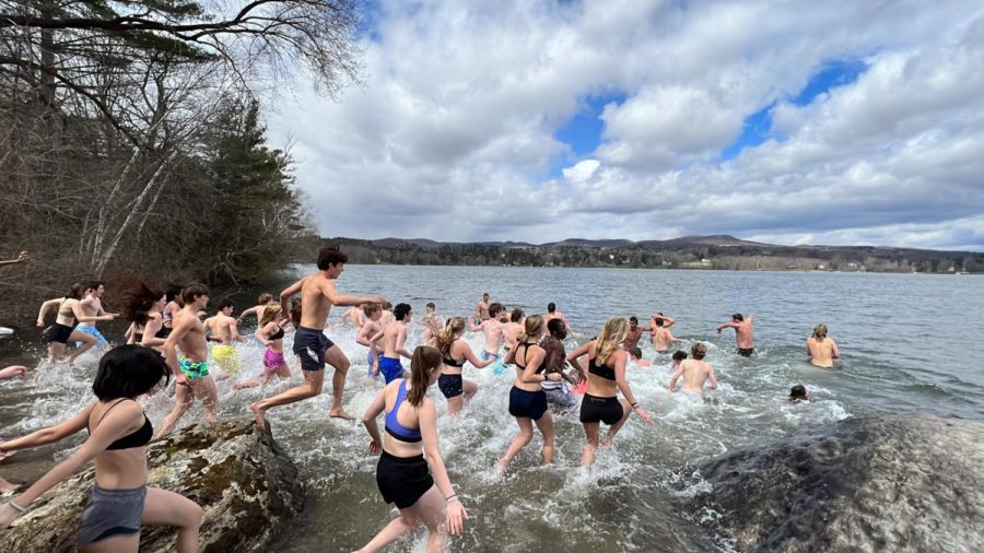 Dozens of students participated in St. Luke’s Society’s annual Polar Plunge.
