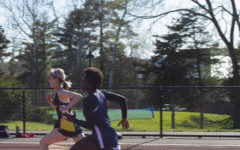 Emmanuela Frimpoma ’24 competes in a meet.