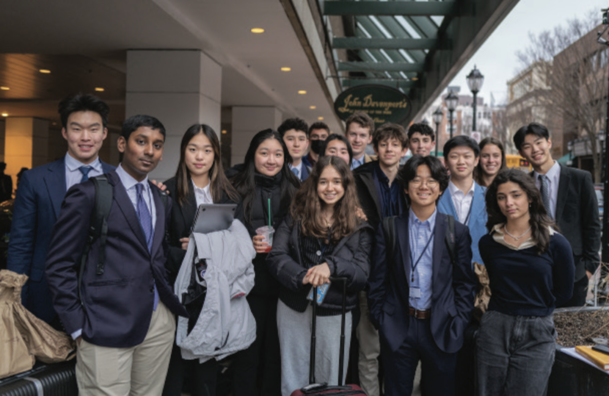 The school’s team of 25 students attended the XLIX Yale Model U.N. in New Haven.
