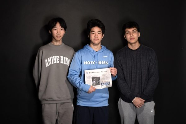New Editors-in-Chief Anthony Hu 25, Ethan Shin 25, and Julian Brown 25.