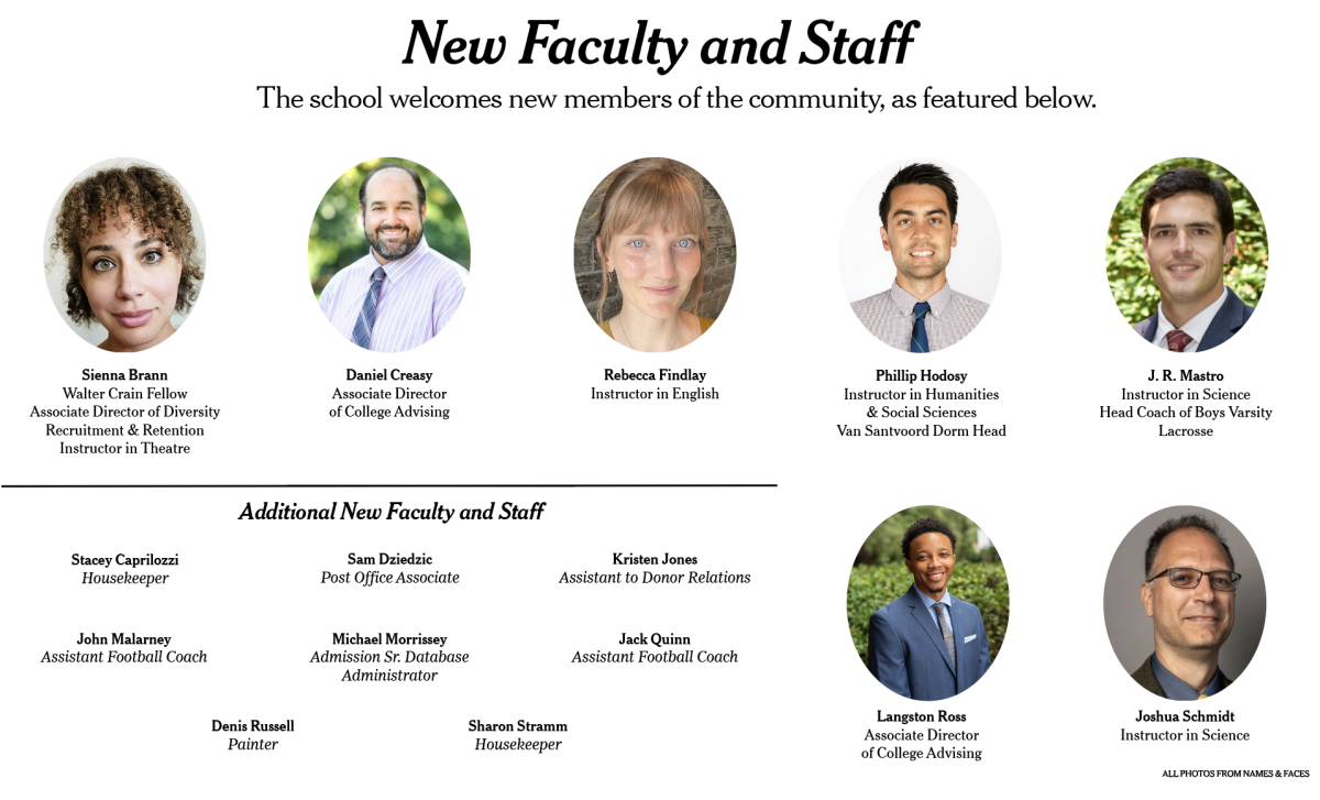 New Faculty and Staff