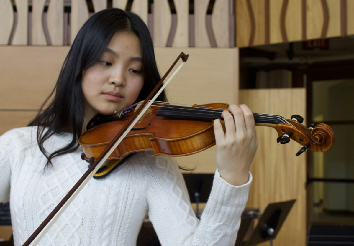 Lin is principal second violinist in the orchestra and assistant principal second violinist in the Philharmonic.