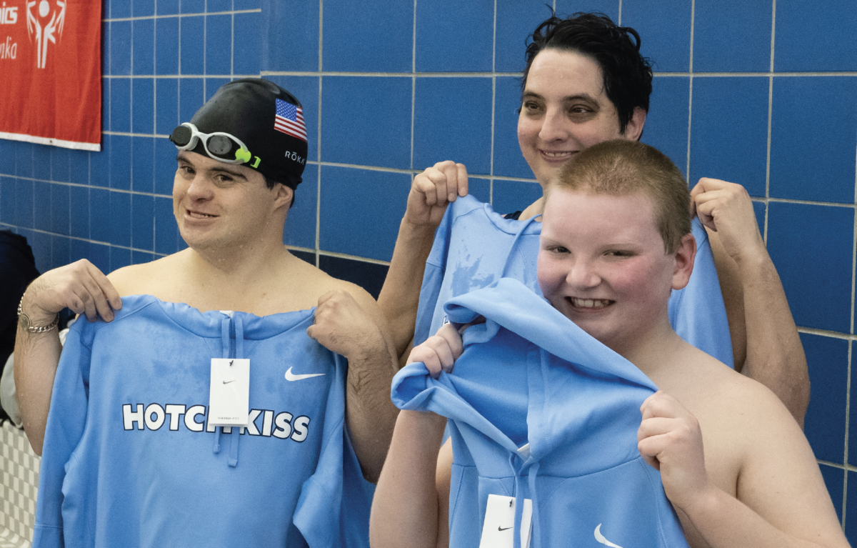 This year’s Unified Relay welcomed three Special Olympians to the Hixon Pool.