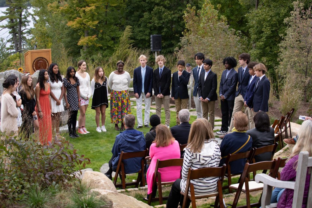 Acknowledging History
Student a capella groups Bluenotes and Calliope perform at the Courage Garden unveiling ceremony.