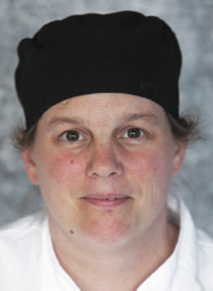 Mrs. Lyn Weber is from Queens, New York and has worked in the school kitchen for over 14 years.