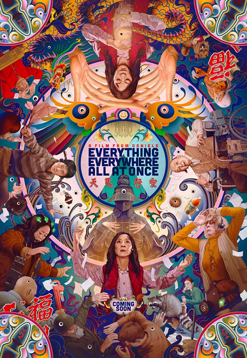 Movie poster of Everything Everywhere All at Once.