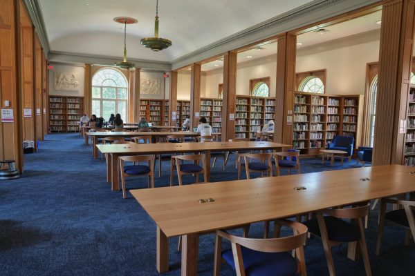 The new library features additional study spaces for students.