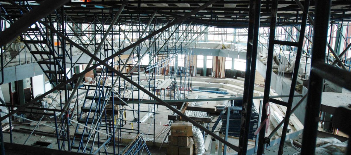 The Katherine M. Elfers Hall while under construction in 2005.